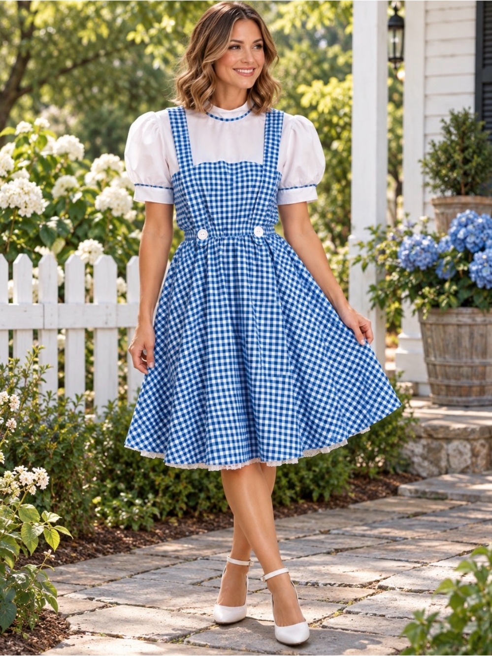 Women's Dorothy Wizard Of Oz Costume Dress by Rubie's Chest 35" & Waist 31"